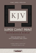 Kjv Super Giant Print Reference Bible-Black Imitation Leather