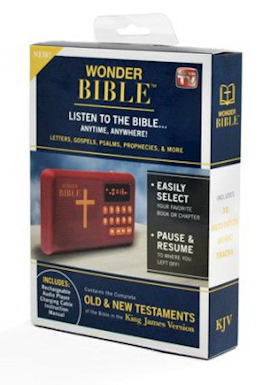 KJV Wonder Bible Audio Player Contains The Complete Old & New Testaments Of The Bible In the King James Version